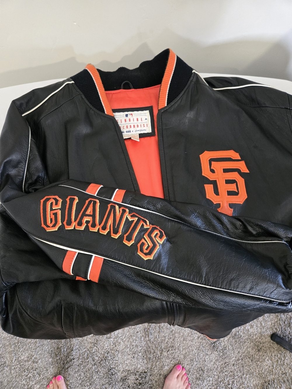G III By Carl Banks SF Leather Jacket